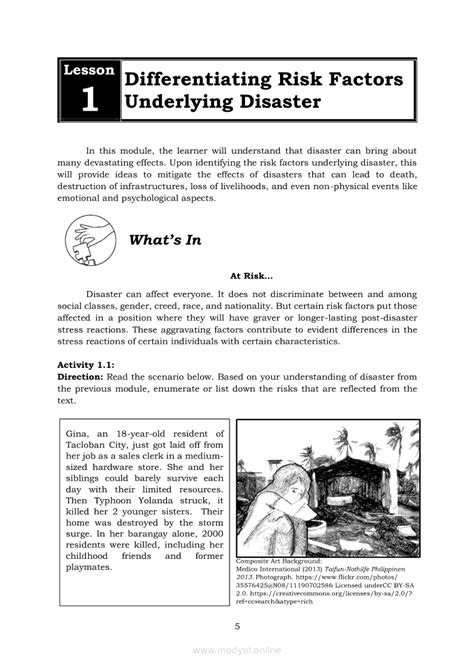 disasters frequently result in all of the following except|Module 2 Quarter 1 Disaster Readiness and Risk .